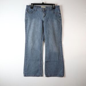 Natural‎ Reflections Women 10 P MID Rise Straight Leg Jeans Medium Wash Stretch